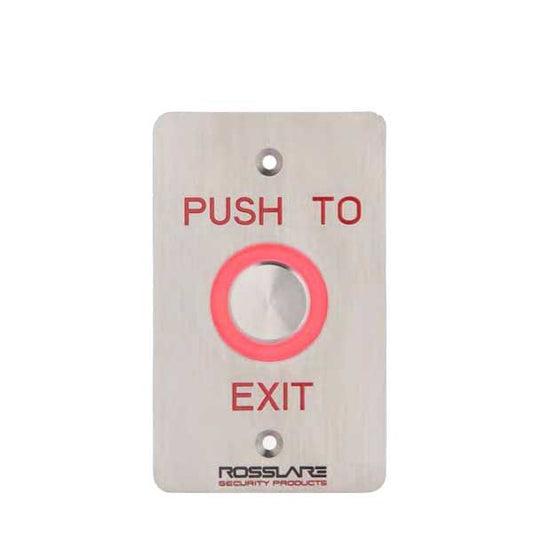Rosslare - EX06EO - Request To Exit Button w/Toggle - Analog Piezo- 10-24 VDC - UHS Hardware