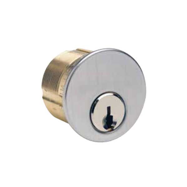 ILCO - 7165 - Mortise Cylinder - 5 Pin - 1" - Schlage C - Adams Rite Cam - KD - 26D - Satin Chrome - Grade 1 - UHS Hardware