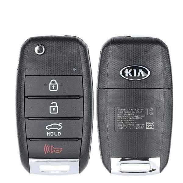 2016-2020 Kia Optima / 4-Button Flip Key / PN: 95430-D4010 / SY5JFRGE04 (OEM) - UHS Hardware