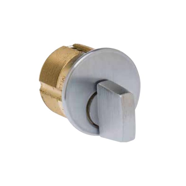 ILCO - 7181 - Turnknob Mortise Cylinder - 1 1/8" - Adams Rite Cam - 26D - Satin Chrome - Grade 1 - UHS Hardware