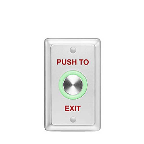 Rosslare - EXHO4 - Elegant Push Button Switch w/Light Ring - N.O. Piezo - 8-30 VDC - UHS Hardware