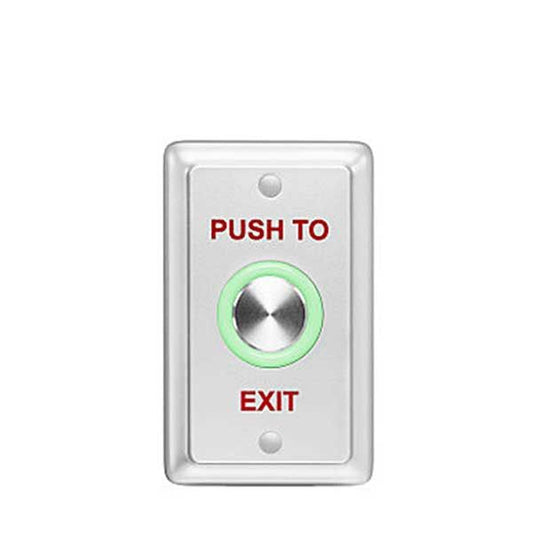 Rosslare - EXHO4 - Elegant Push Button Switch w/Light Ring - N.O. Piezo - 8-30 VDC - UHS Hardware