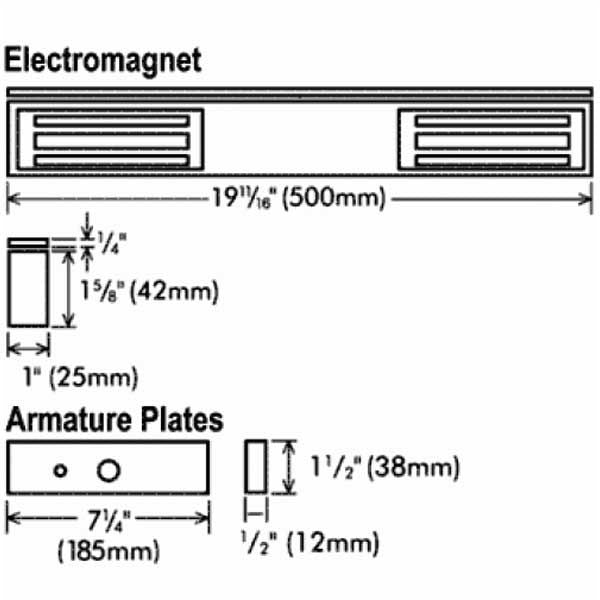 Seco-Larm - Single Door Maglock - 600 lb Holding Force - UL Listed - UHS Hardware