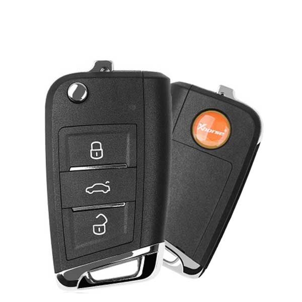 Xhorse - XEMQB1EN - Super Remote / MQB Style / 3-Button Universal Flip Key / VVDI Super Chip for VVDI Tools - UHS Hardware