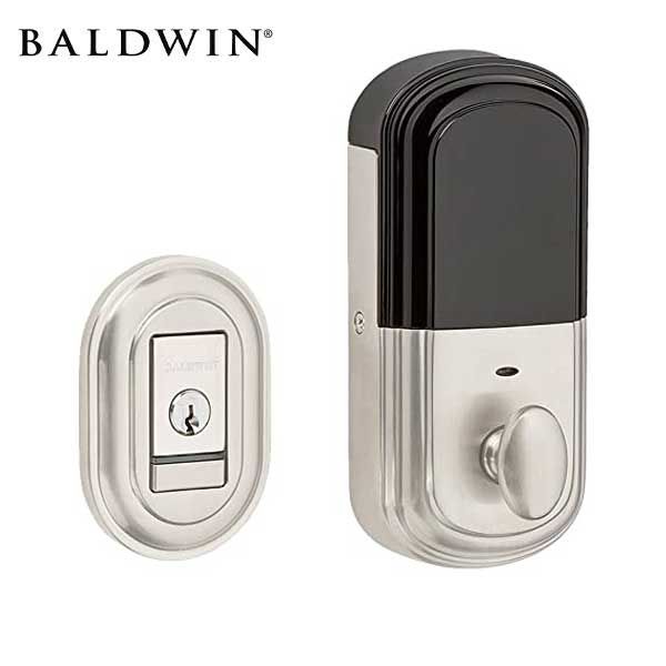 Baldwin Estate Evolved - 8231.B Traditional Electronic Deadbolt - Singl Cyl - Bluetooth - 150 - Satin Nickel - Grade 2 - UHS Hardware
