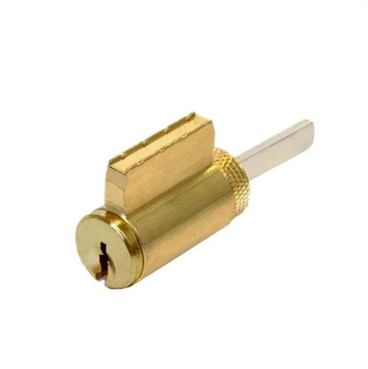 GMS KIK Cylinder - w/ Multi-Tailpiece - 5-Pin - US3 - Polished Brass - UHS Hardware