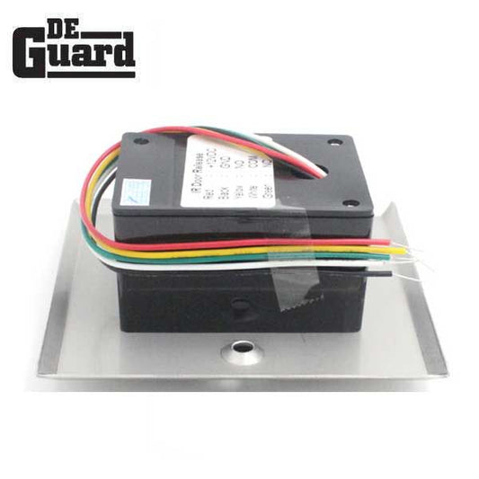 Contactless No Touch - Door Exit Button - Square - Stainless Steel Plate - NO/NC/COM - 12VDC - UHS Hardware
