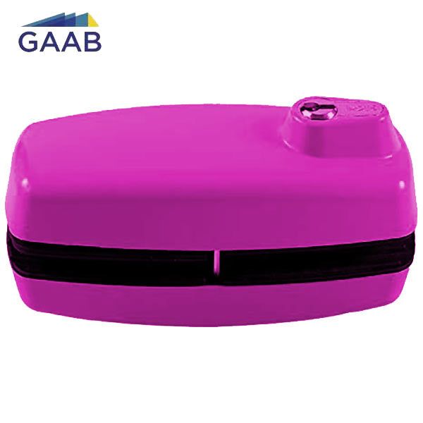 GAAB - T180 - Tempered Frameless Glass Door Lock - Reversible - 10 -12mm Doors - Pink - UHS Hardware