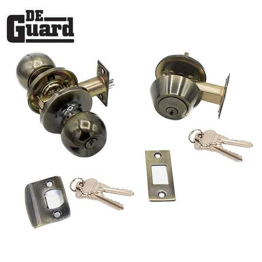 Premium Combo Lockset - Antique Bronze - Entrance - Grade 3 - SC1 - UHS Hardware