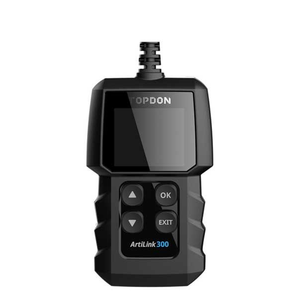 TOPDON - Artilink 300 - OBDII Diagnostic Scan Tool - O2 Sensor - 18V - 1.77" Color Display - DTC Library Lookup - Live Data Monitoring - UHS Hardware