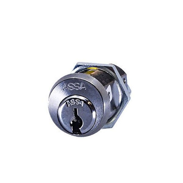 ASSA - MAX+ / Maximum + Security Restricted - Key Retaining Cam Lock - 90° - 625 - Bright Chrome - UHS Hardware