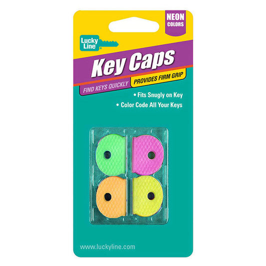 LuckyLine - 16506 - Key Cap - Standard - Assorted Neon (4 Pack) - UHS Hardware