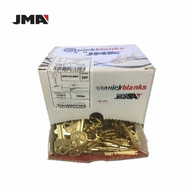 KW1 Keys - Brass Finish Kwikset Key Blanks (JMA) Pack of 250