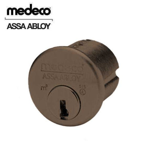 Medeco - M3 - High Security - 1-1/8" Mortise Cylinder - 24 - Dark Bronze - Pinned - 6 pin - AR Cam - DLT Keyway - UHS Hardware