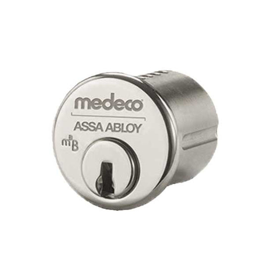 Medeco - BiLevel 1-1/4" Mortise Cylinder - 26 - Satin Chrome - DLQ Keyway - UHS Hardware