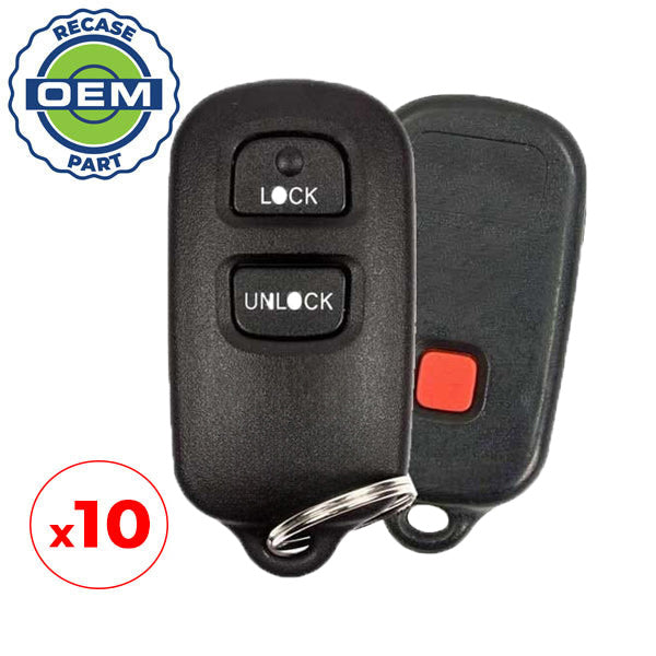 10 x 2004-2007 Scion xB / 3-Button Keyless Entry Remote / PN: 89742-52010 / HYQ12BBX (OEM Recase)