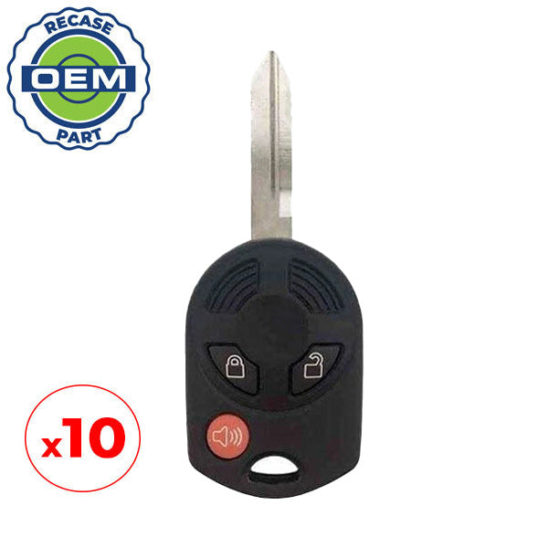 10 x 2011-2012 Ford Edge Fusion F-Series / 3-Button Remote Head Key / PN: 164-R7043 / OUCD6000022 / Chip 80 bit(OEM Recase)