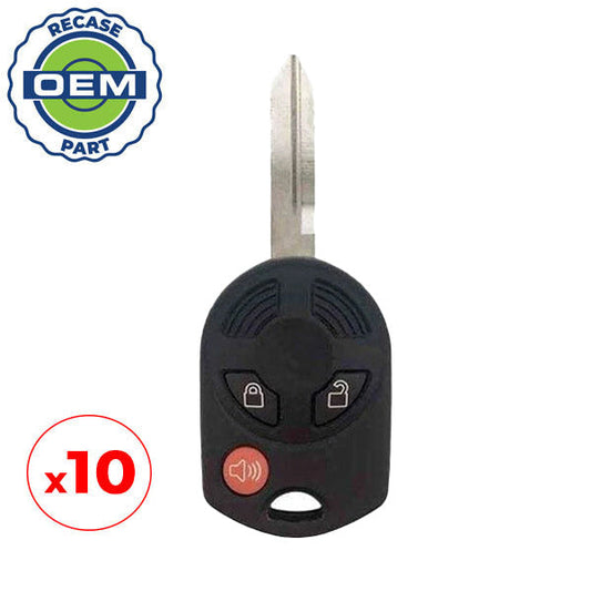 10 x 2011-2012 Ford Edge Fusion F-Series / 3-Button Remote Head Key / PN: 164-R7043 / OUCD6000022 / Chip 80 bit(OEM Recase)
