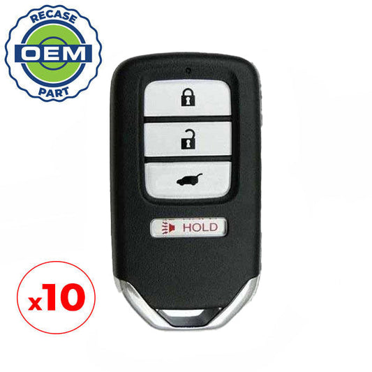 10 x 2015-2016 Honda CR-V / 4-Button Smart Key / PN:  72147-T0A-A11 / ACJ932HK1210A (OEM Recase)