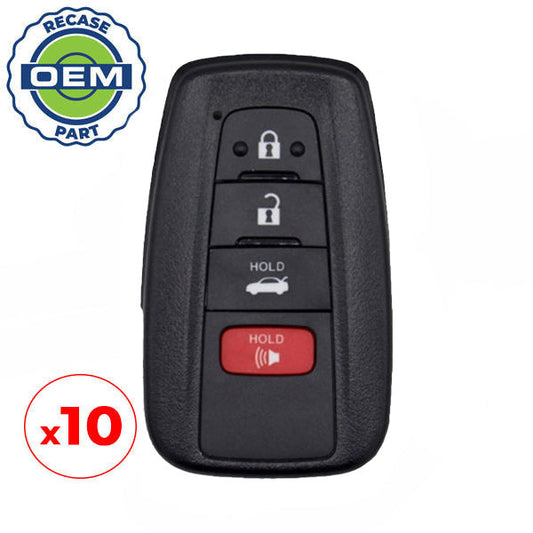 10 x 2018-2020 Toyota Camry / 4-Button Smart Key / PN: 89904-06220 / HYQ14FBC (OEM Recase) (Board 0351)