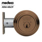 Medeco - Maxum Commercial Deadbolt - M3 - Single Cylinder - Pinned 6-Pin - 2-3/8" Backset - 24 - Dark Bronze - DLT Keyway - UHS Hardware