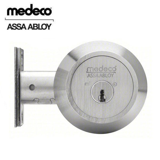 Medeco - 11TR603 - Maxum Residential - M3 - Single Deadbolt - 2-3/8" Backset - Satin Nickel - DLT Keyway - Grade 1 - UHS Hardware