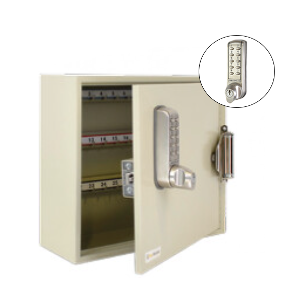 CodeLocks - Key Secure Hook Key Cabinet w/ CL2255 - Electronic Lock - Tubular Mortise Latch - Optional Size - Optional Lock Prep - UHS Hardware