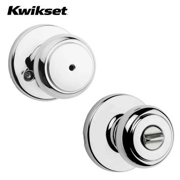 Kwikset - Cove Knob Set - Round Rose - Optional Finish - Optional Function - Grade 3 - UHS Hardware