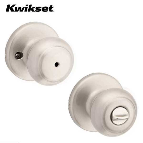 Kwikset - Cove Knob Set - Round Rose - Optional Finish - Optional Function - Grade 3 - UHS Hardware