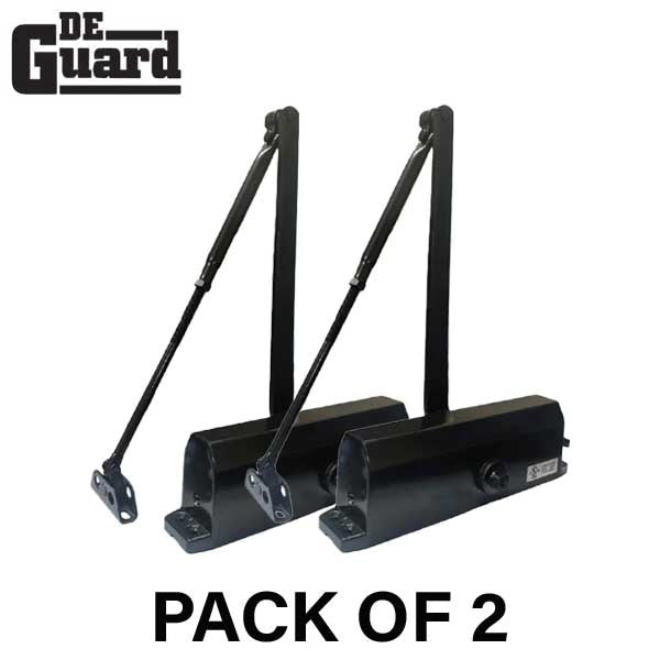 2 x Hydraulic Door Closer / Back Check / w/ P.A Bracket - Grade 1 - Duradonic - Size 4  (Bundle of 2) - UHS Hardware