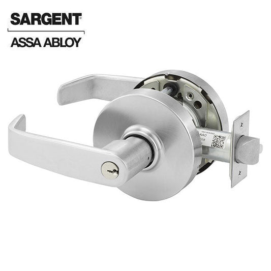 Sargent - 28FW-10G04 - 10 Line Bored Lever Lock - L Lever - Storeroom - 626 - Satin Chrome - Non Handed - Grade 1