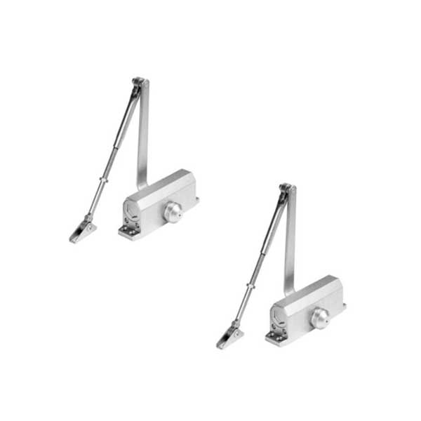 2x Hydraulic Door Closer / w/ P.A Bracket /  Grade 1 - Satin Nickel - Size 3 (BUNDLE OF 2) (2 For 1) - UHS Hardware