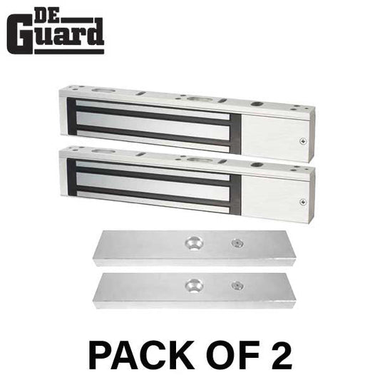 2 x UL Listed Single Door Maglocks - 600 lb Holding Force - Bond Sensor - Grade 1 (Bundle of 2) - UHS Hardware