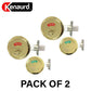 2 x Premium Commercial Privacy Indicator Deadbolt - US3 - Polished Brass - Grade 2 (Bundle of 2)