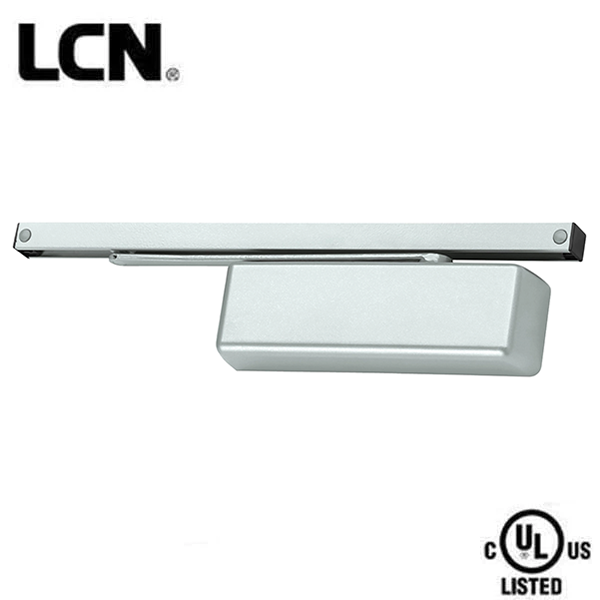 LCN - 4111T - Hydraulic Door Closer - Right Handed - Standard Arm - Size 1 - Plastic Cover - Aluminum - Fire Rated - Grade 1 - UHS Hardware