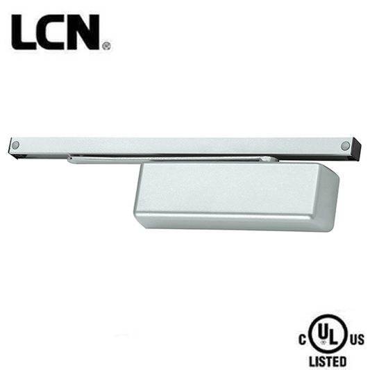 LCN - 4111T - Hydraulic Door Closer - Right Handed - Standard Arm - Size 1 - Plastic Cover - Aluminum - Fire Rated - Grade 1 - UHS Hardware