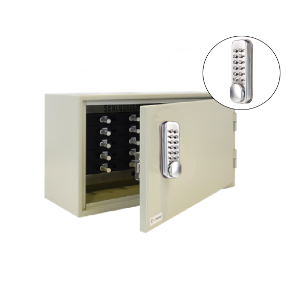 CodeLocks - Key Secure Extra Security Key Cabinet w/ CL160 - Mechanical Lock - Tubular Mortise Latch - Hold Back Feature - QuickCode - Optional Size - UHS Hardware