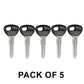 5 x 2000-2005 Mazda Transponder Keys  / PN: BJYV-76-2GX / BJYD-76-2GX (8C Chip) (OEM) (Pack of 5) - UHS Hardware