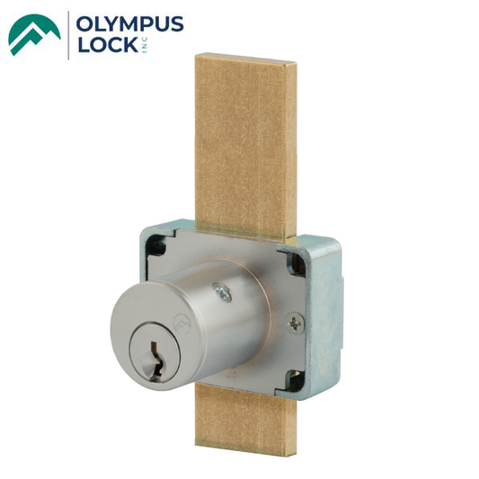 Olympus - 600DW - Drawer Deadbolt Lock - CCL R1 - Optional Cylinder Length - Long Bolt - Satin Chrome - Optional Keying - Grade 1 - UHS Hardware