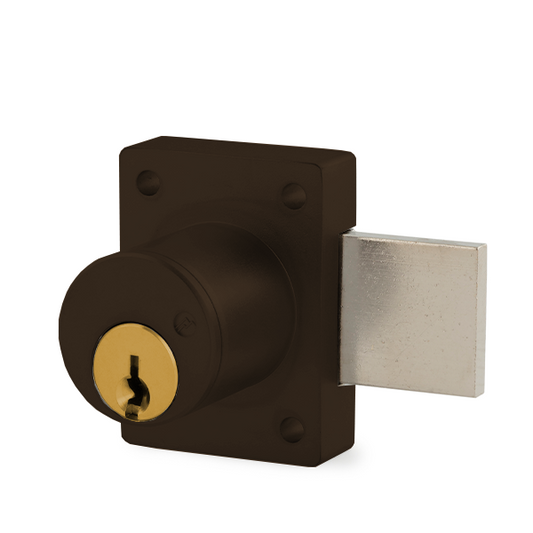 Olympus - 700S - Cabinet Door Deadbolt Lock - S Series Schlage C Keyway - Optional Cylinder Length - Oil Rubbed Bronze - Optional Keying - Grade 1 - UHS Hardware