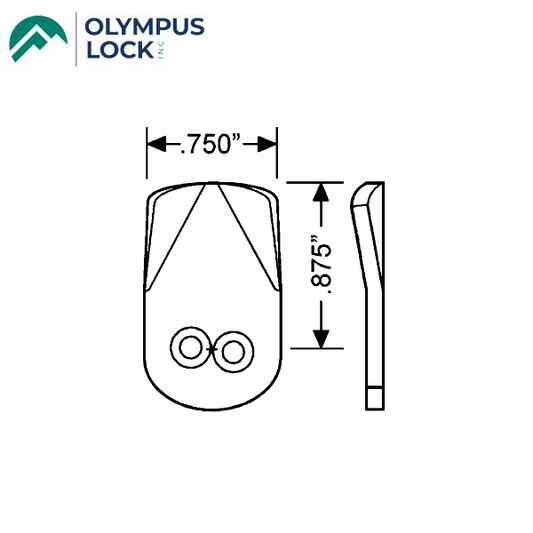 Olympus - 720 series - 3-D1 - 0.875"  Short direct drive cam - UHS Hardware