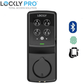 Lockly - PGD728FMB - Secure PLUS Fingerprint Biometric  Electronic Deadbolt - Keypad - Bluetooth App Controlled - Matte Black