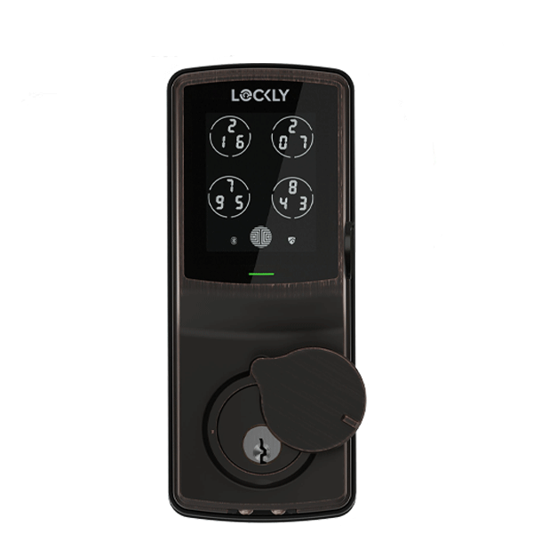 Lockly- PGD728WVB- Secure PRO Wi-Fi -Bluetooth App Controlled- Fingerprint Biometric Electronic Deadbolt-Includes Wi-Fi Hub- Venetian Bronze