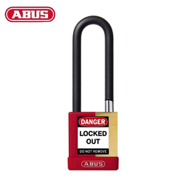 Abus - 20077 - Plastic-Covered Aluminum Core Padlock 74M/40 - 3" Shackle - Optional Keying - Optional Finish - Optional Number Of Locks - UHS Hardware