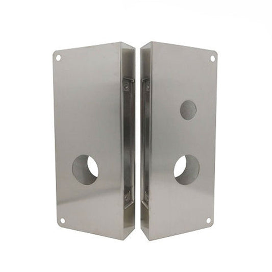 Don-Jo - 9080 - Wrap Plate - 1-3/4" Door- Right Handed - Silver - UHS Hardware