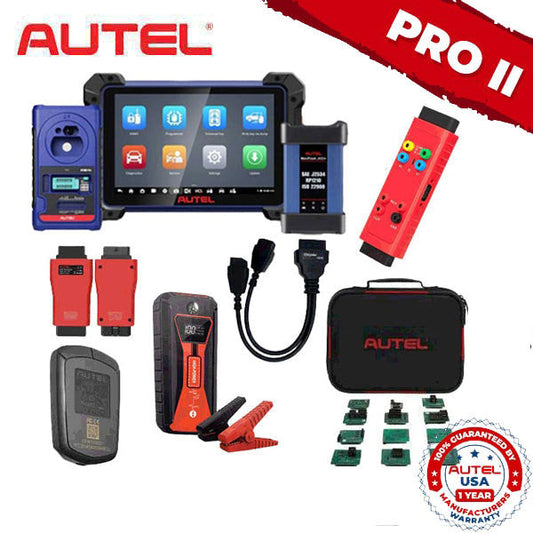 Autel MaxiIM IM608 Pro II Key Programmer & Advanced Diagnostics Device Bundle - IM608 PRO II - IMKPA - G-BOX2 - APB112 - Chrysler 12+8 Cable - 18,000MAh Battery & Jump Starter (Autel USA) (Limited Offer)