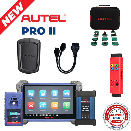 Autel - IM608 PRO II + G-BOX2 + APB112 + IMKPA + Chrysler Bypass Cable - Automotive Programming Bundle