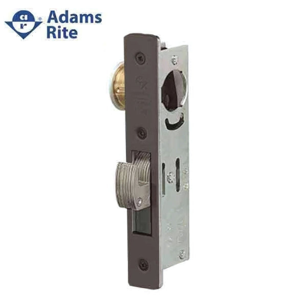 Adams Rite MS1851S-350-313 aluminum door deadlock in dark bronze finish