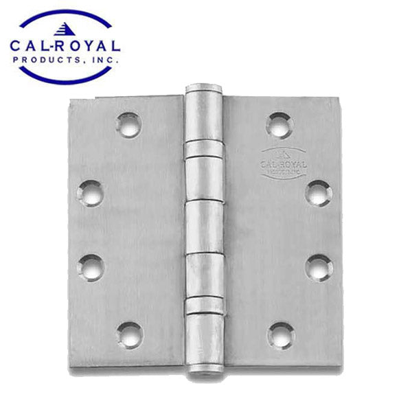 Cal-Royal - SBB31 - Full Mortise Door Hinge - 4.5" x 4.5" - Standard Weight - 2 Ball Bearings - US26D - Satin Chrome - UHS Hardware
