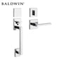 Baldwin - Estate Minneapolis - 3/4 Escutcheon Handleset - Dummy Set - Left Handed - Bright Chrome - Grade 2